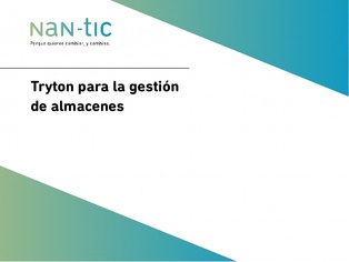 Mobile Apps for warehouse management with Tryton (Spanish)