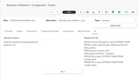 Escriure una consulta SQL en llenguatge natural