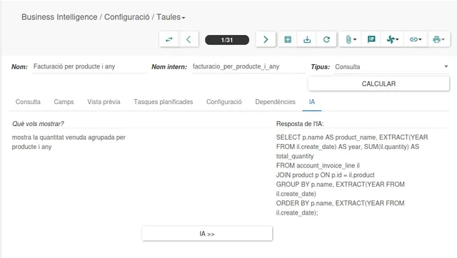 Escriure una consulta SQL en llenguatge natural