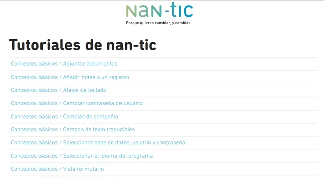 Tutoriales