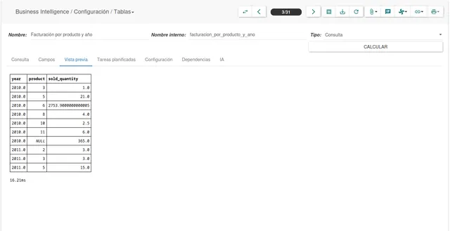 Comprobar el resultado de la consulta SQL