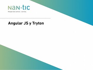 Angular JS i Tryton (Castellà)