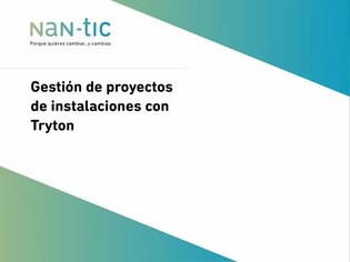 Gestió de projectes d'instal·lacions amb Tryton (Castellà)