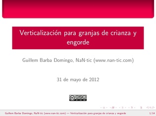 Vertical market software for rearing and fattening farms (Spanish)