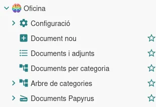 Office menu