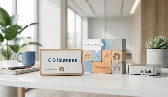 Free software and zero license costs to grow with greater freedom.