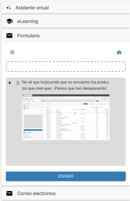 El nuevo formulario