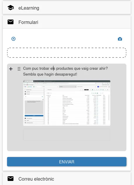 El nou formulari