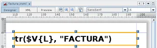 Using tr() functions under iReport